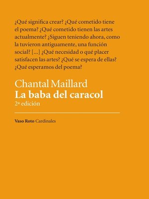 cover image of La baba del caracol